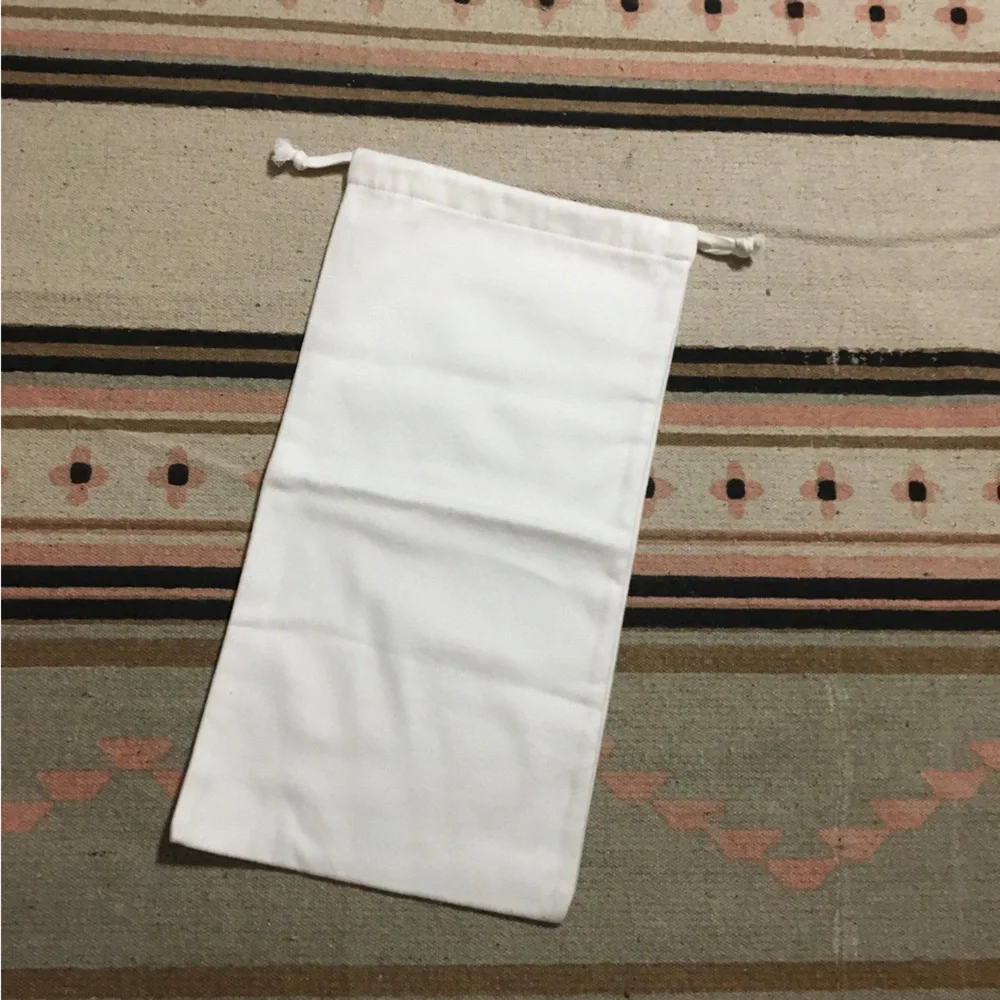 Bottega Veneta Long Medium White Soft Drawstring Dustbag 16” x 8” Logo name new